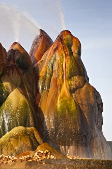 Images Dated 15th February 2010: USA, Nevada, Black Rock Desert. View of the Fly Geyser