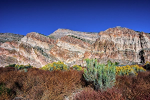 Ghost Town Prints: USA, Nevada, Elgin. Rainbow Canyon