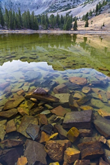 Images Dated 16th October 2015: USA, Nevada, Great Basin National Park. Stella Lake landscape