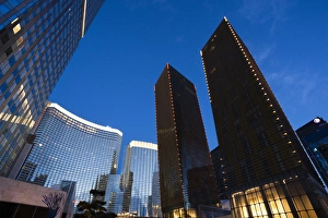 Las Vegas Prints: USA, Nevada, Las Vegas, CityCenter, dawn