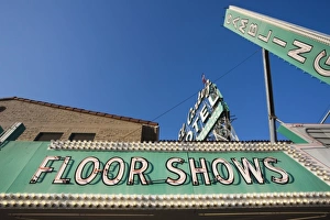 Images Dated 13th April 2011: USA, Nevada, Las Vegas, Downtown, Fremont Street East, signs for the El Cortez Casino