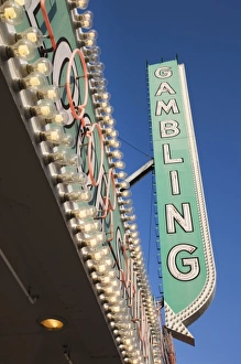 Images Dated 13th April 2011: USA, Nevada, Las Vegas, Downtown, Fremont Street East, signs for the El Cortez Casino