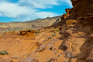 Images Dated 26th September 2017: USA, Nevada, Mesquite. Gold Butte National Monument, Little Finland red rock sculptures