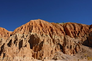 Weathered Prints: USA, Nevada, Panaca. Cathedral Gorge State Park, sculpted cliffs