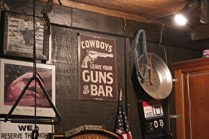 Decoration Prints: USA, Nevada. SIlver Dollar Saloon, Virginia CIty, Nevada