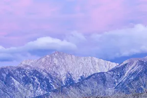Images Dated 18th January 2018: USA, Nevada, White Mountains. Sunset on Boundary Peak