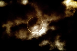 Full Prints: USA, Nevada, Winnemucca. Annular Solar Eclipse, Fully Covered