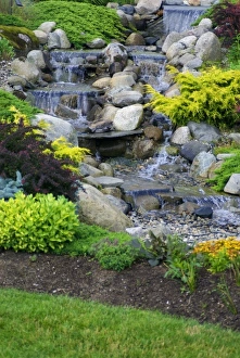 Water Fall Prints: USA, New England, Maine, Ogunquit, waterfall