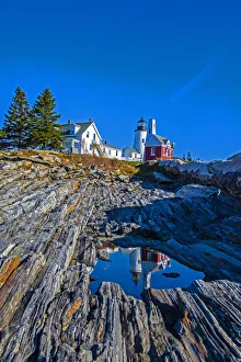 Images Dated 10th June 2021: USA, New England, Maine, Pemaquid Point Lighthouse