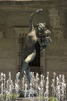 Images Dated 20th May 2009: USA, New England, Massachusetts, Boston, Back Bay, Bacchante and Infant Faun statue
