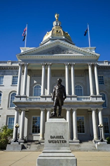 New Hampshire Prints: USA, New Hampshire, Concord, New Hampshire State House, exterior