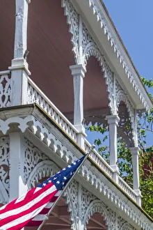 USA, New Jersey, Cape May. Victorian house detail