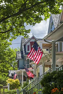 Images Dated 19th June 2017: USA, New Jersey, Cape May. Victorian house detail