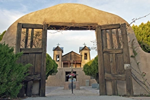 Colonial Prints: USA, New Mexico, Chimayo - The Chimayo Sanctuary, New Mexico