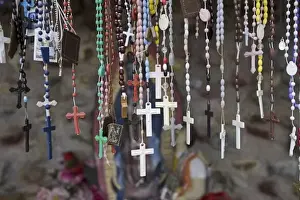 Images Dated 8th March 2007: USA, New Mexico, Chimayo. Religious artifact left by believers at El Santuario de Chimayo