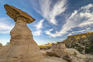 Images Dated 2nd July 2021: USA, New Mexico, Ojito Wilderness. Eroded desert rocks