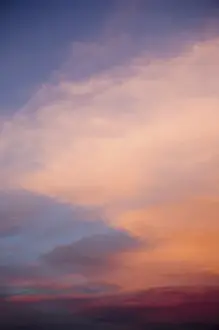 Celestial Prints: USA, New Mexico. Red colored clouds at sunset in northern New Mexico