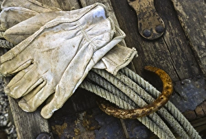 Images Dated 15th November 2007: USA, New Mexico, Santa Fe. Close-up of cowboy gear
