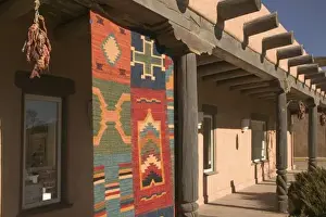 USA, New Mexico, Taos: Navaho Rug Gallery Kit Carson Road