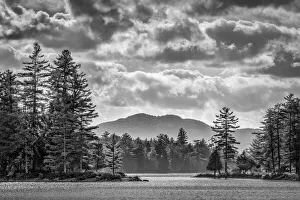 Passage Prints: USA, New York, Adirondacks. Long Lake, late afternoon at Forked Lake