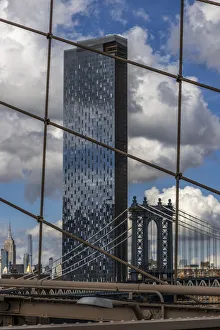 New York City Prints: USA, New York. The Brooklyn Bridge