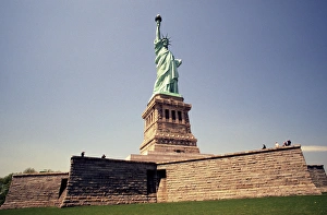USA, New York, Ellis Island. Statue of Liberty