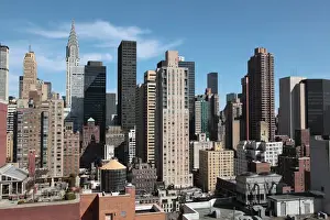 Images Dated 12th March 2009: USA. New York. New York City. The cityscape of Manhattan with Chrysler Building in