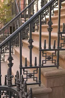 Images Dated 10th May 2011: USA-New York-New York City-Manhattan: Greenwich Village-Ornate Staircase Detail Morton