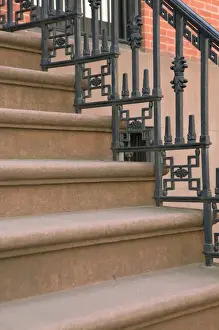 Images Dated 2nd June 2011: USA-New York-New York City-Manhattan: Greenwich Village-Ornate Staircase Detail Morton