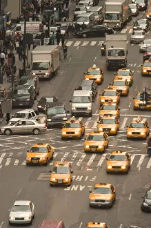 USA, New York, New York City traffic. (Editorial Usage Only)