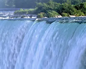 Images Dated 16th April 2008: USA, New York, Niagara Falls. The powerful waters of Niagara Falls, New York, sometimes