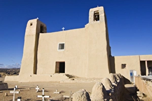 Tribe Prints: USA, NM, Acoma Pueblo, Sky City, San Esteban Del Rey Church