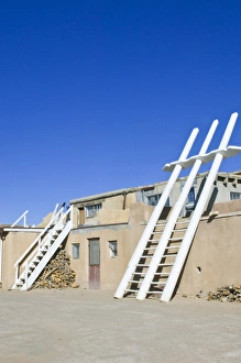 Tribe Prints: USA, NM, Acoma Pueblo, Sky City Village