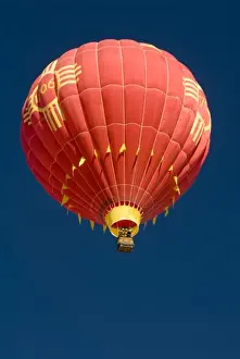 Inspiring Prints: USA, NM, Albuquerque. Renowned hot air ballooning locale. This one commemorates