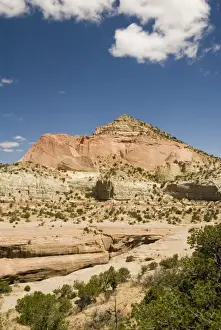 Images Dated 16th June 2006: USA, NM, Red Rock State Park. Pyramid Rock highest elevation in Red Rock area
