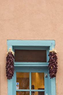 Adobe Prints: USA, NM, Santa Fe, Canyon Road, Gallery Door