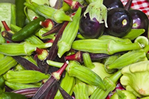 USA; North America; Georgia; Savannah; Fresh organic vegetables at a Farmers Market