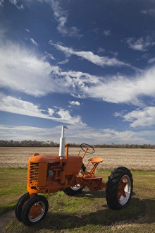 Tractor Prints: USA, North Carolina, Barco, antique farm tractor