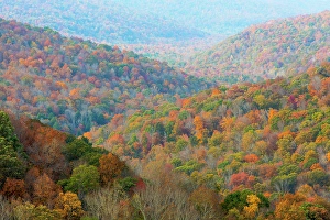 Overview Prints: USA, North Carolina, Blue Ridge Parkway