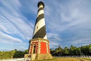 Lens Prints: USA, North Carolina, Buxton. Cape Hatteras Lighthouse in late afternoon sun