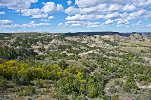 USA, North Dakota, Medora. Theodore Roosevelt National Park, South Unit, Painted