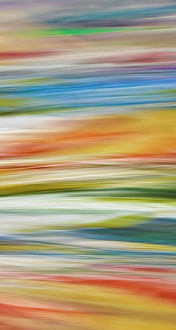 Painted Hill Prints: USA, Oregon. Abstract motion blur panoramic of the Painted Hills