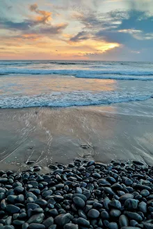 Sandy Beach Prints: USA, Oregon, Arch Cape