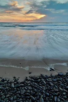 Sandy Beach Prints: USA, Oregon, Arch Cape