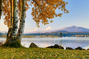 USA, Oregon, Bend, Fall at Black Butte Ranch in Central Oregon