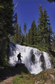 Trekking Prints: USA, Oregon, Bend, Three Sisters Wilderness, Deschutes National Forest, Fall Creek