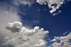 Atmosphere Prints: USA, Oregon, Bend. A variety of clouds fill the sky in central Oregon, marking