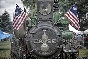Rick A Brown Prints: USA, Oregon, Brooks, Antique Powerland, CASE steam powered tractor
