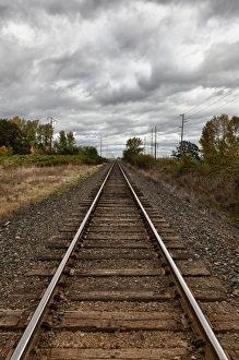 Railroad Prints: USA, Oregon, Brooks, railroad, Digital Composite, HDR