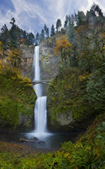 High Prints: USA, Oregon, Columbia Gorge. Multnomah Falls